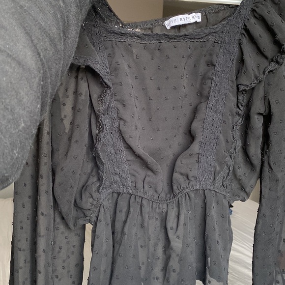 DOTTED square neck blouse - Picture 6 of 7